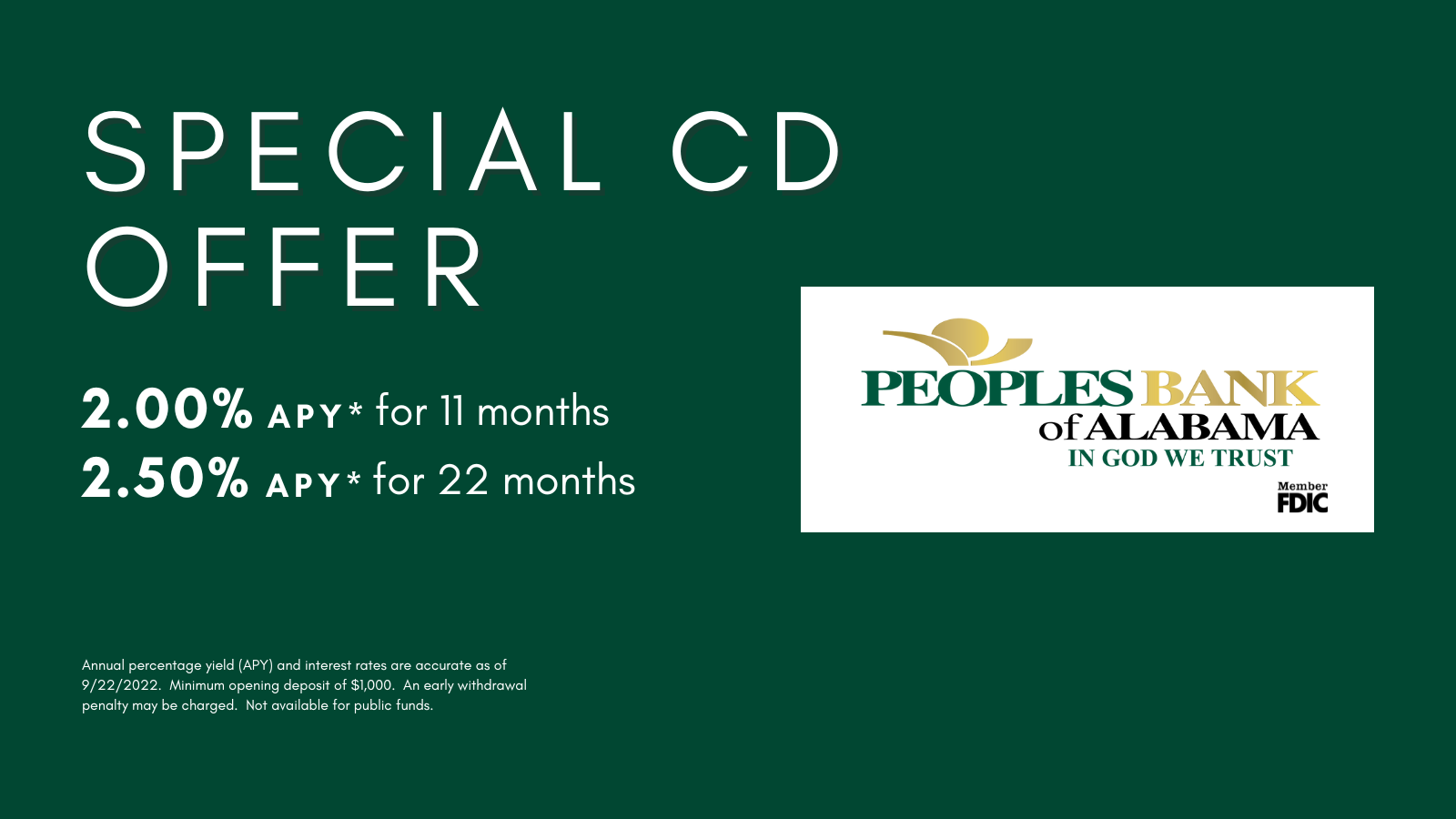 4Q22 CD Specials