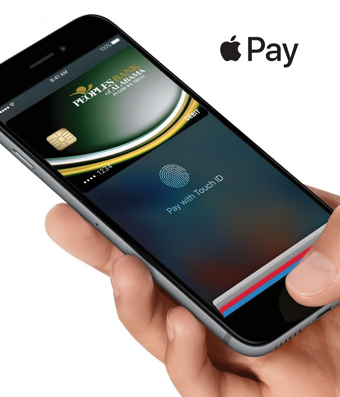 Screenshot of Peoples Bank debit card on iPhone