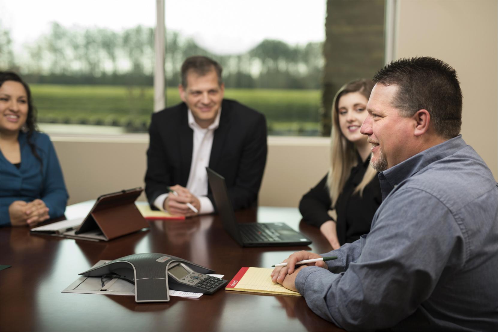 Group of people in a conference room