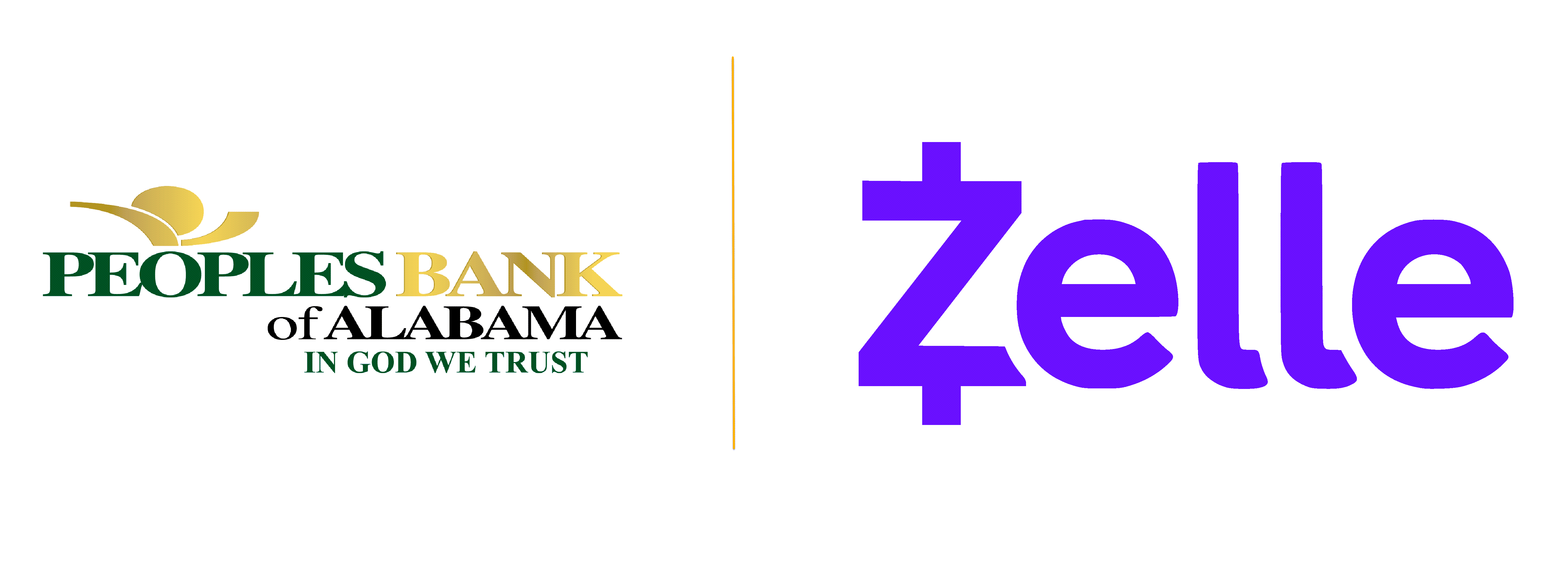 Peoples Bank and Zelle Logo