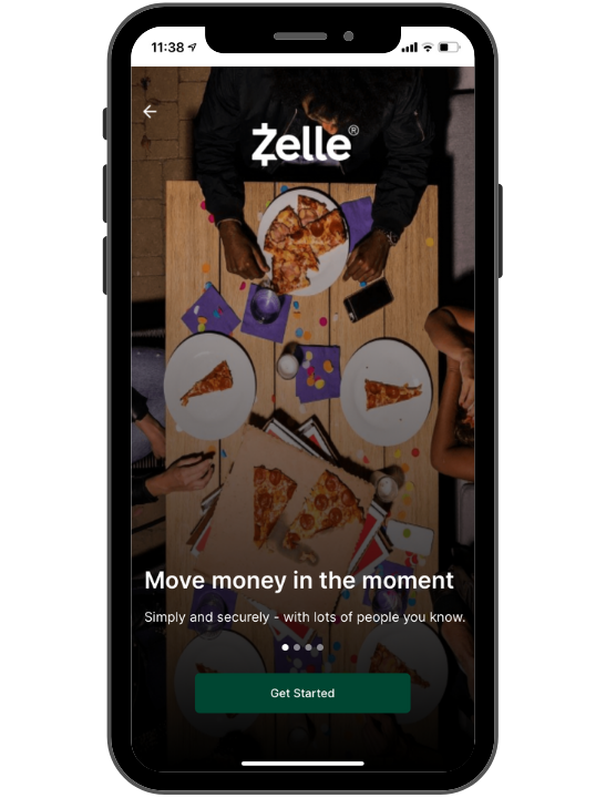 Zelle® Welcome Screen