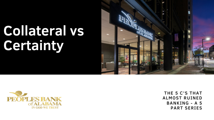 Collateral vs Certainty - outside of plaza branch
