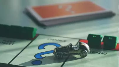 game board with race car